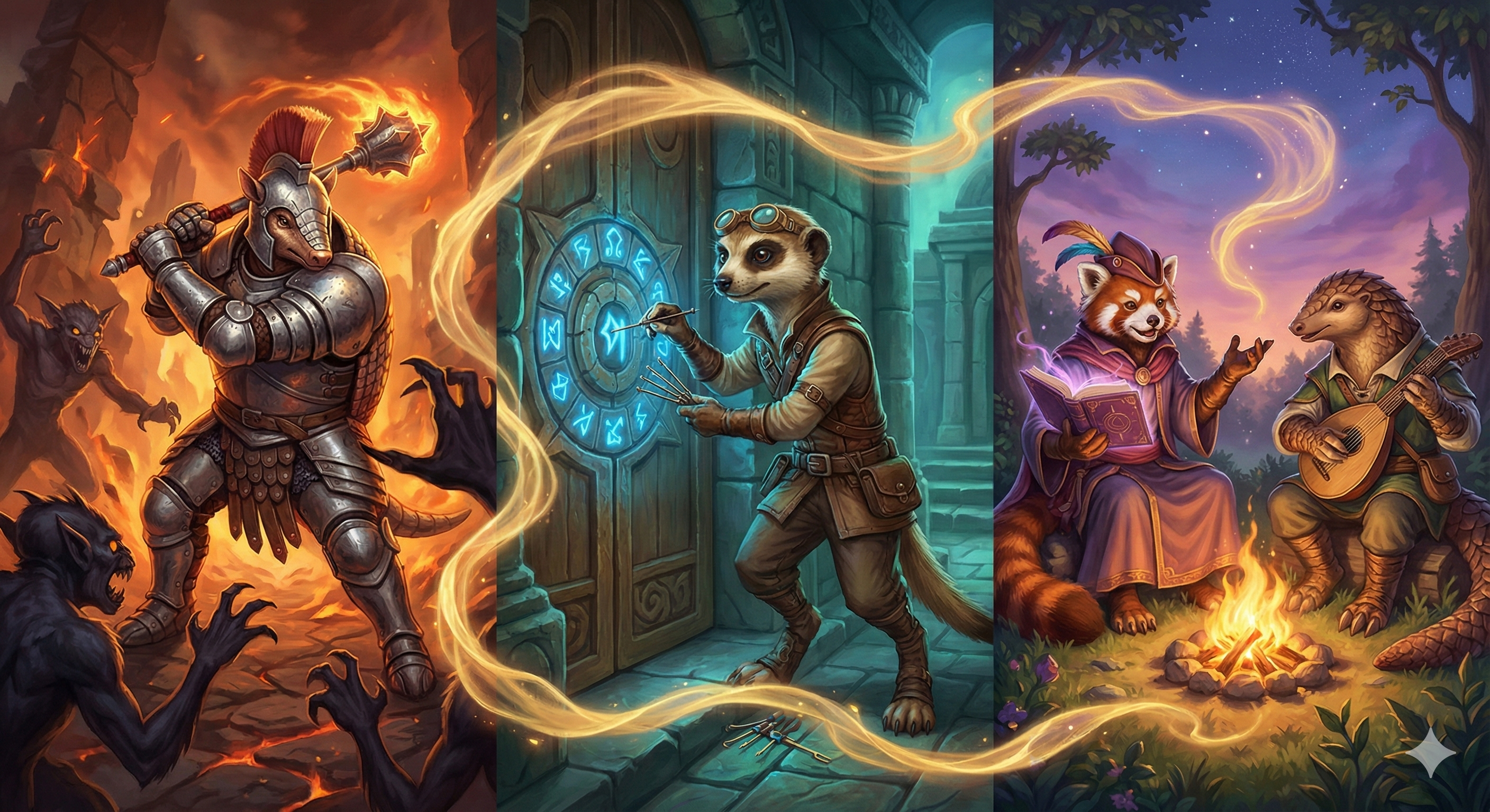 A scene of varied activities in Qualin